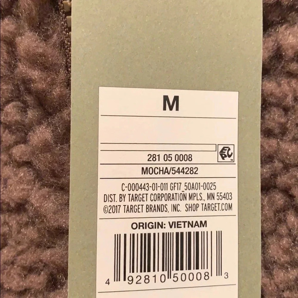 Goodfellow & Co Fleece Sherpa Jacket Mocha Brown Men’s Size Medium New - Picture 7 of 11